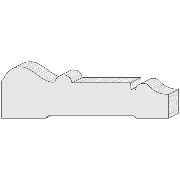 Wood moulding profile A116