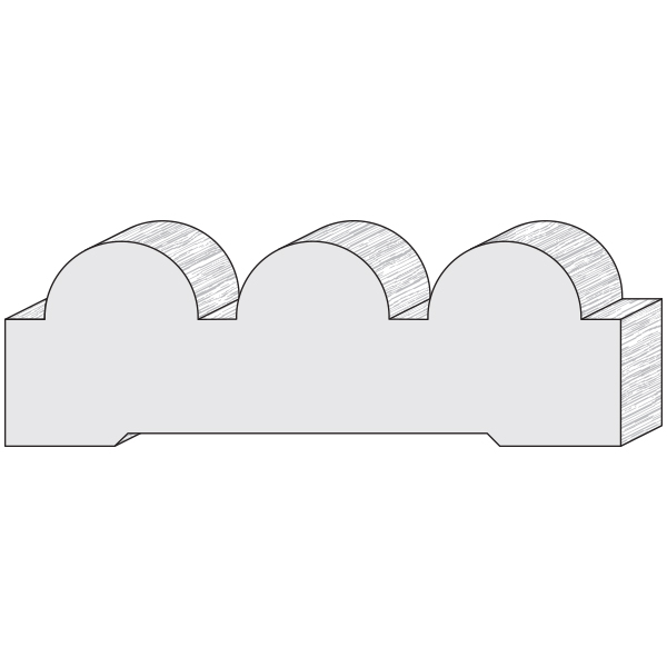 Wood moulding profile A118