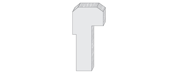 Wood moulding profile A1330