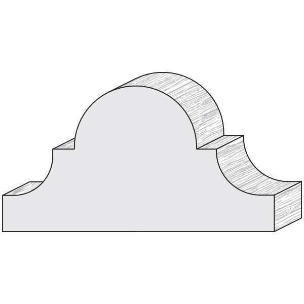 Wood moulding profile AA137