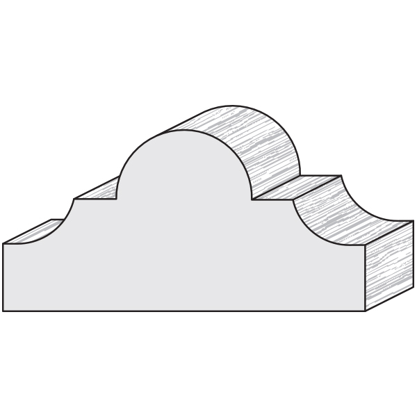 Wood moulding profile AA139