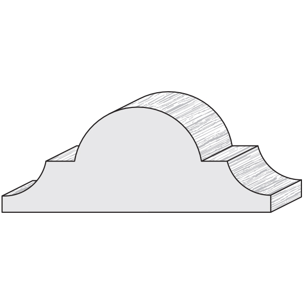 Wood moulding profile AA140