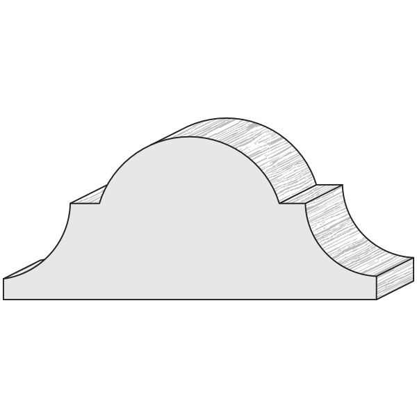 Wood moulding profile AA142