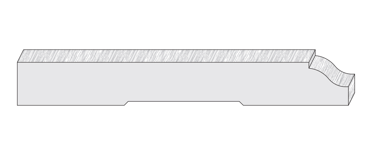 Wood moulding profile AB1006