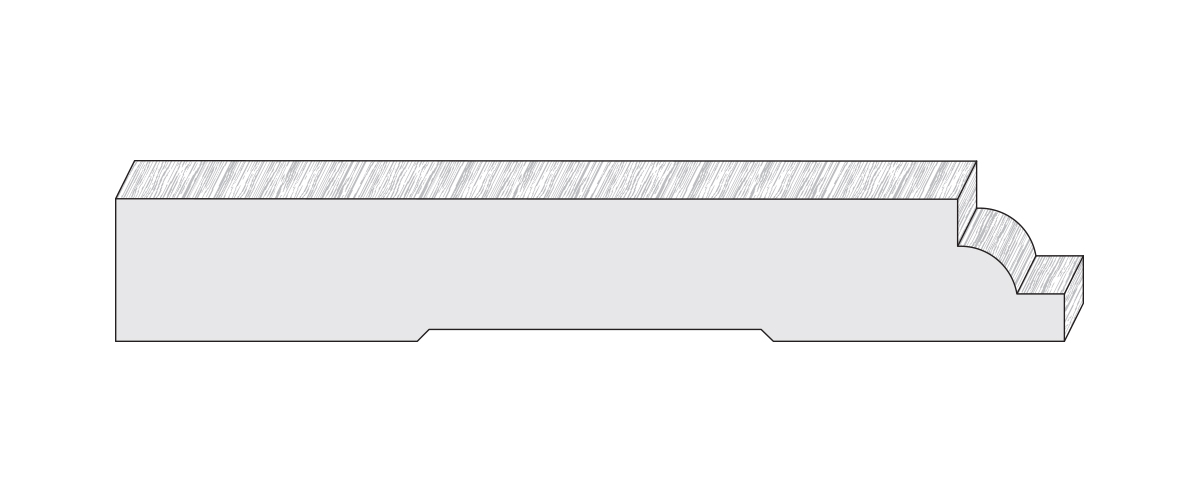 Wood moulding profile AB1007