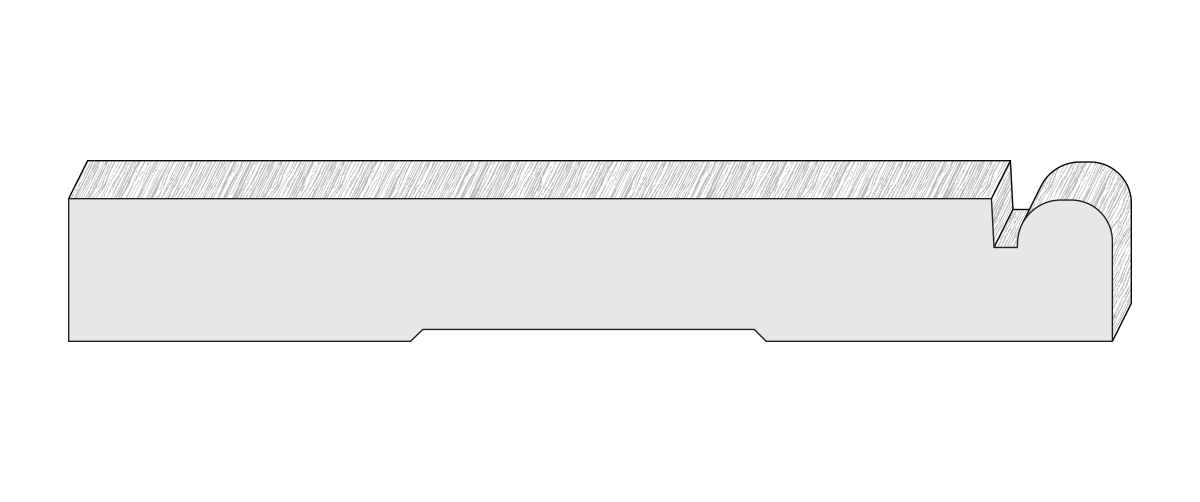 Wood moulding profile AB1008