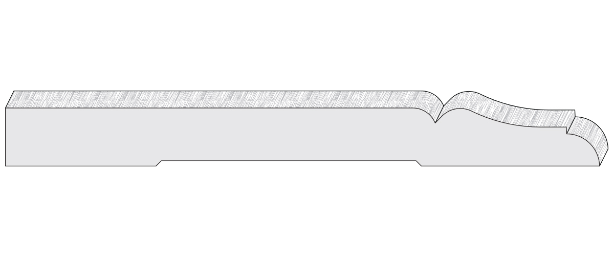Wood moulding profile AB279