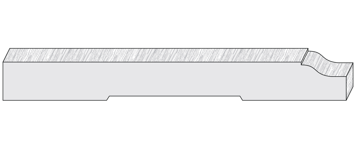 Wood moulding profile AB618