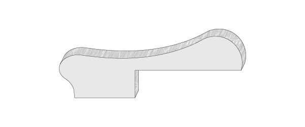Wood moulding profile ABR1