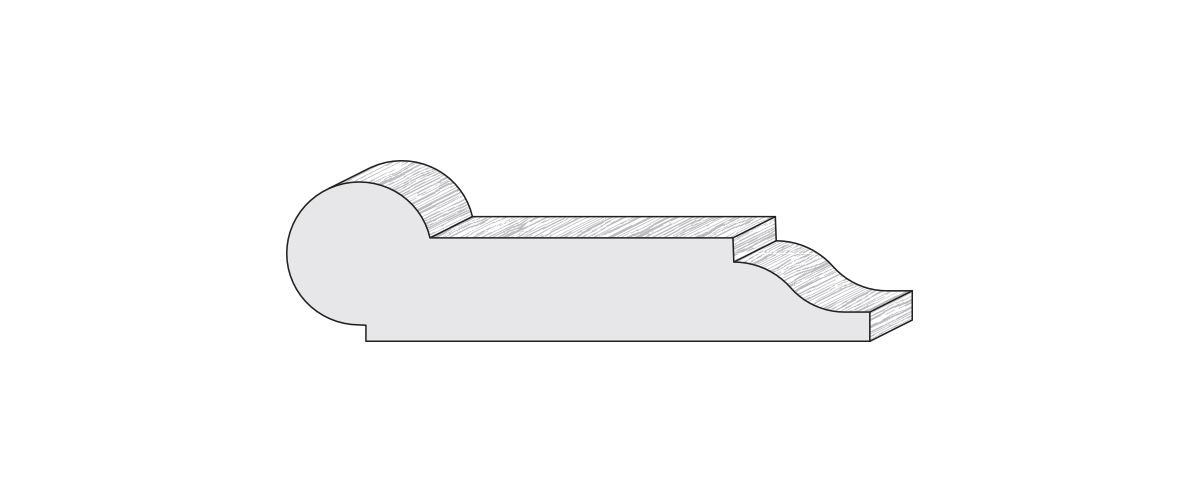 Wood moulding profile ACH5754