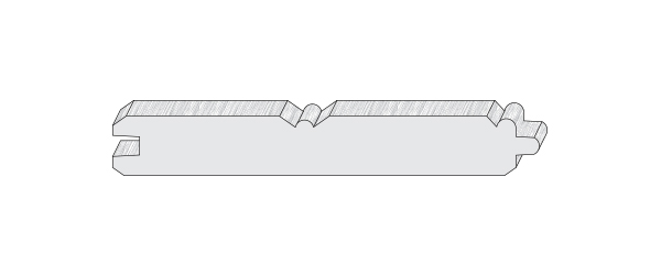 Wood moulding profile WOBC6